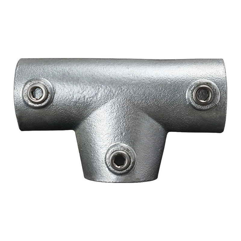 155B Sloping Tee Piece 0-11° Key Clamp To Suit 33.7mm Tube