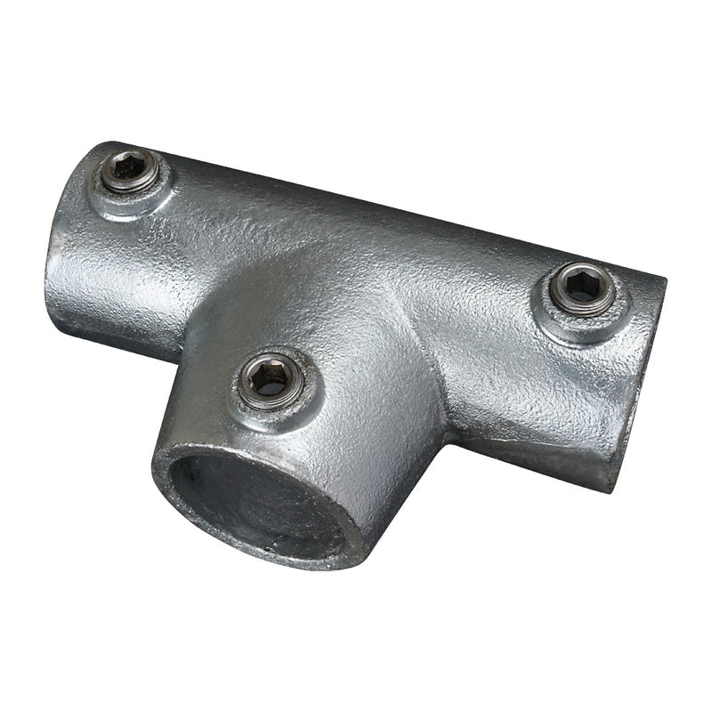 155B Sloping Tee Piece 0-11° Key Clamp To Suit 33.7mm Tube