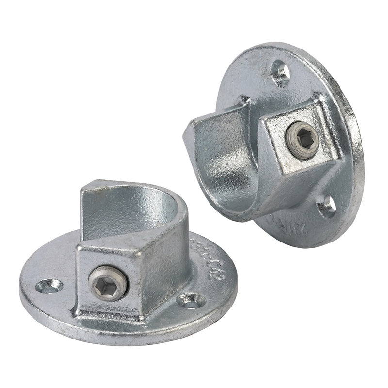 231B Open Wall Flange To Suit 33.7mm Tube (Pair)