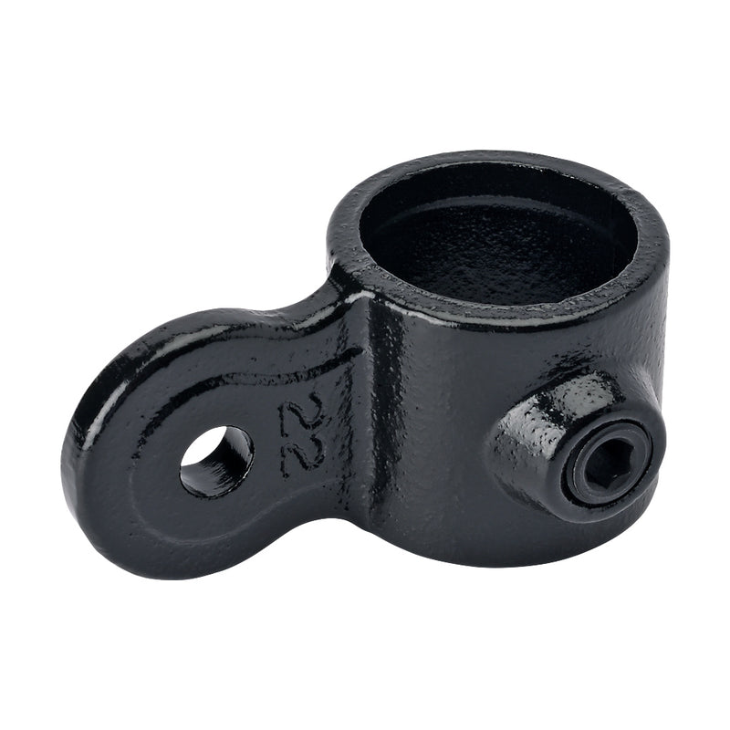 E173MB Single Swivel Connector Male Key Clamp To Suit 33.7mm Tube With Black Electrophoretic Finish