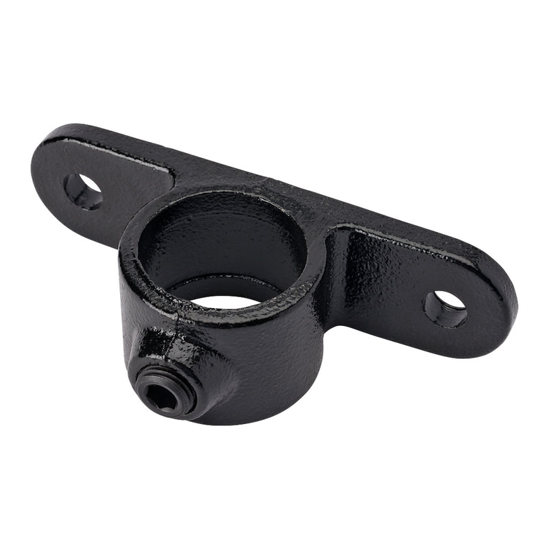 E198B Double Lugged Bracket Key Clamp To Suit 33.7mm Tube With Black Electrophoretic Finish