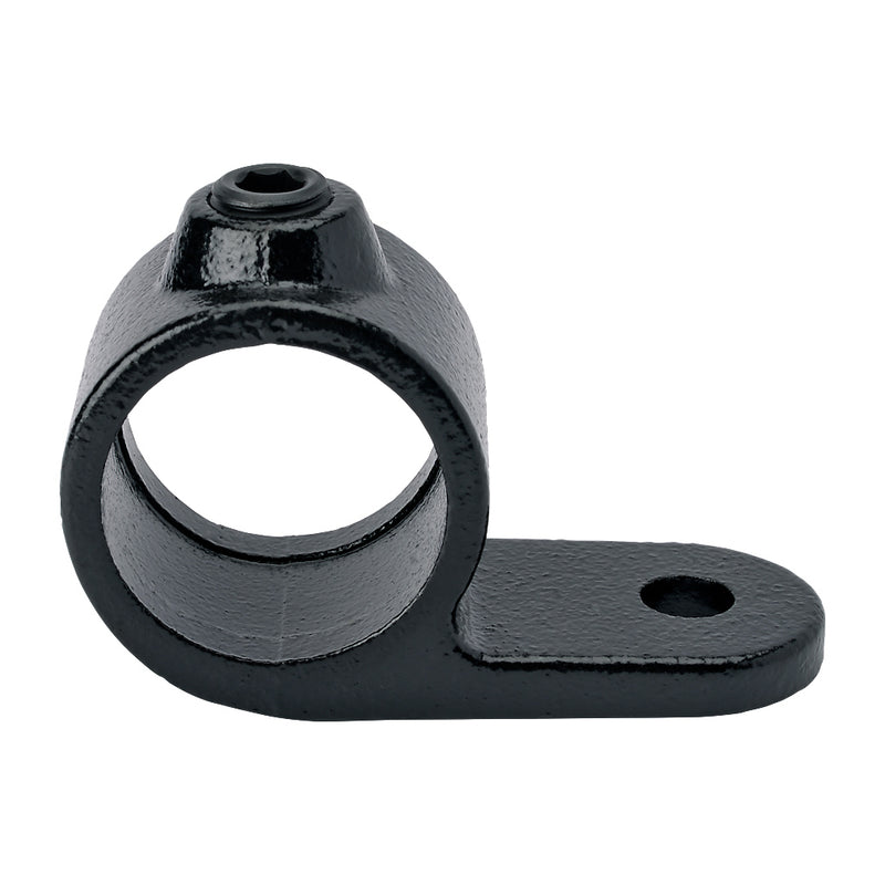 E199B Single Lugged Bracket Key Clamp To Suit 33.7mm Tube With Black Electrophoretic Finish