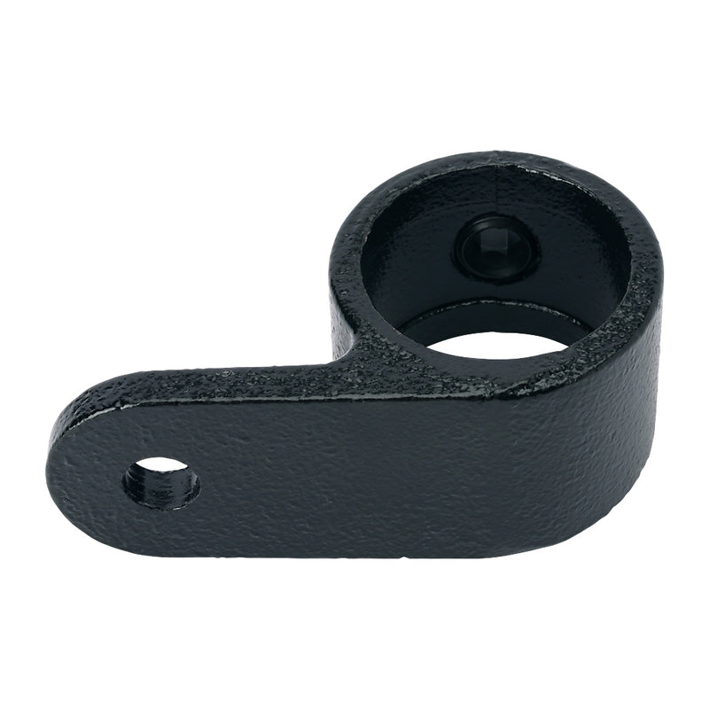 E199B Single Lugged Bracket Key Clamp To Suit 33.7mm Tube With Black Electrophoretic Finish