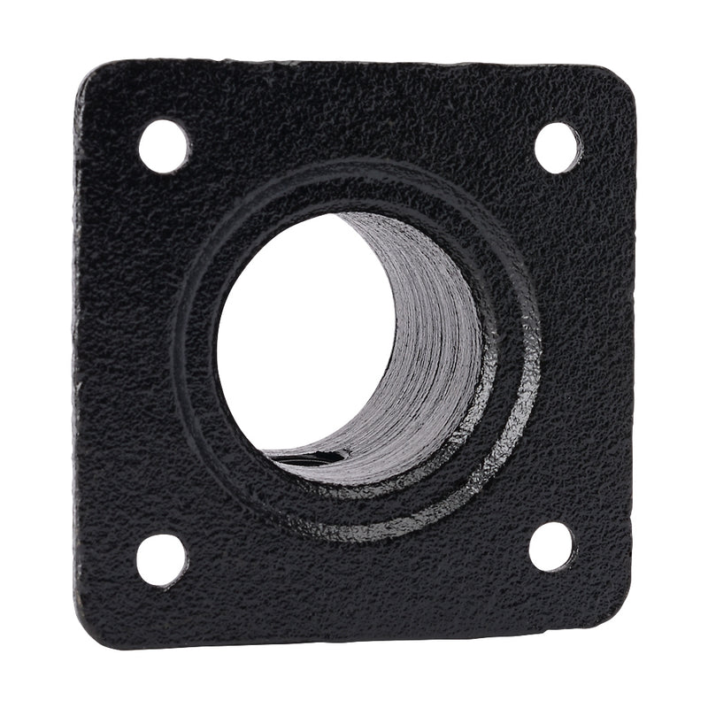 ES131B Square Base Wall Flange Key Clamp To Suit 33.7mm Tube With Black Electrophoretic Finish