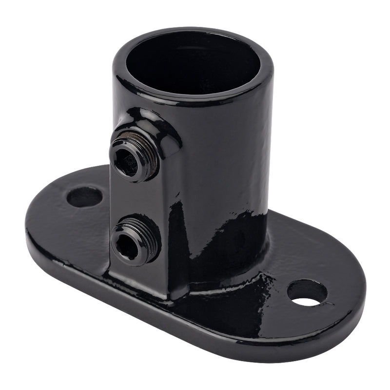 K132C Oval Base Key Clamp To Suit 42.4mm Tube Black