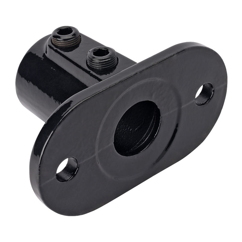 K132C Oval Base Key Clamp To Suit 42.4mm Tube Black