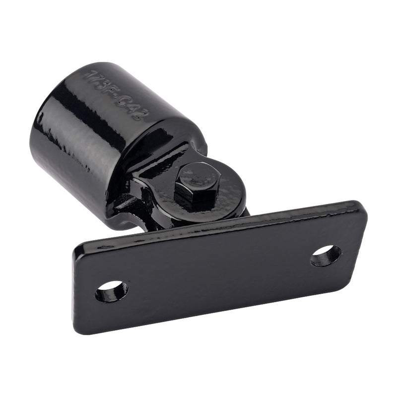 K169C Swivel Angle Wall Flange Key Clamp To Suit 42.4mm Tube Black