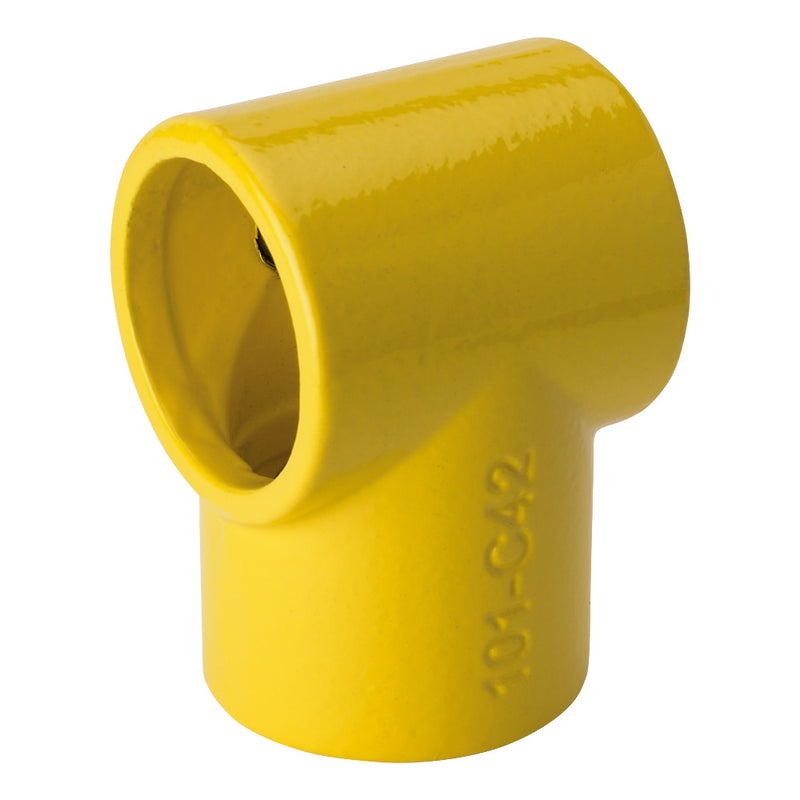 Y101B Short Tee Key Clamp To Suit 33.7mm Tube Yellow