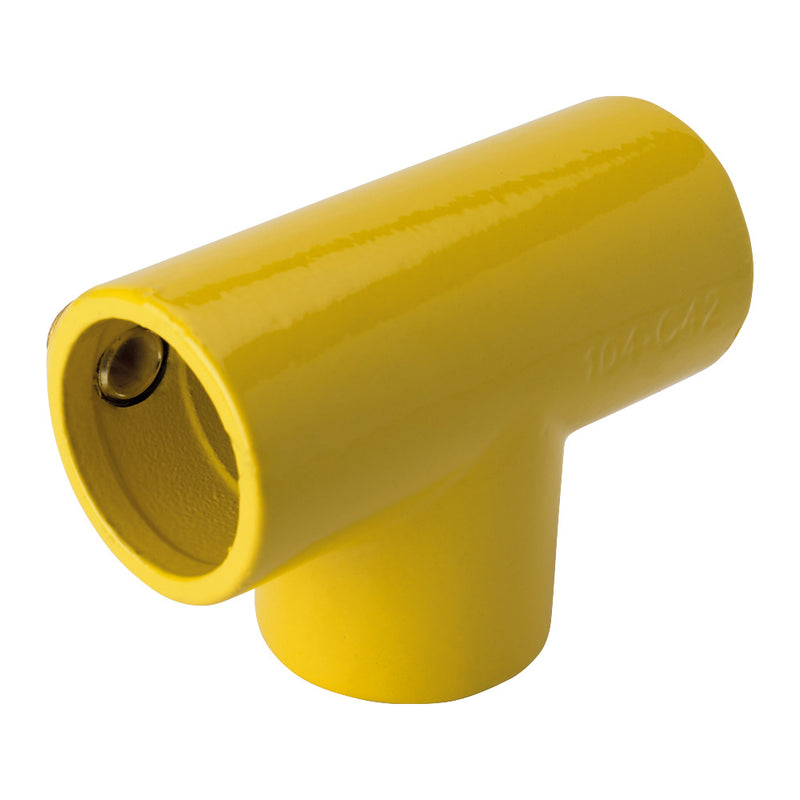 Y104D Long Tee Key Clamp To Suit 48.3mm Tube Yellow