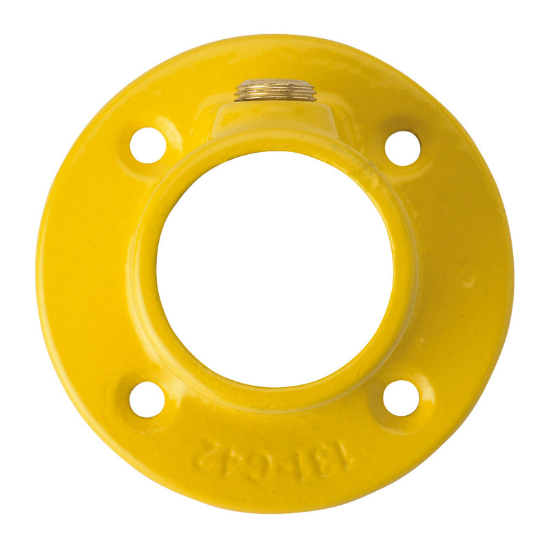 Y131D Wall Flange Key Clamp To Suit 48.3mm Tube Yellow