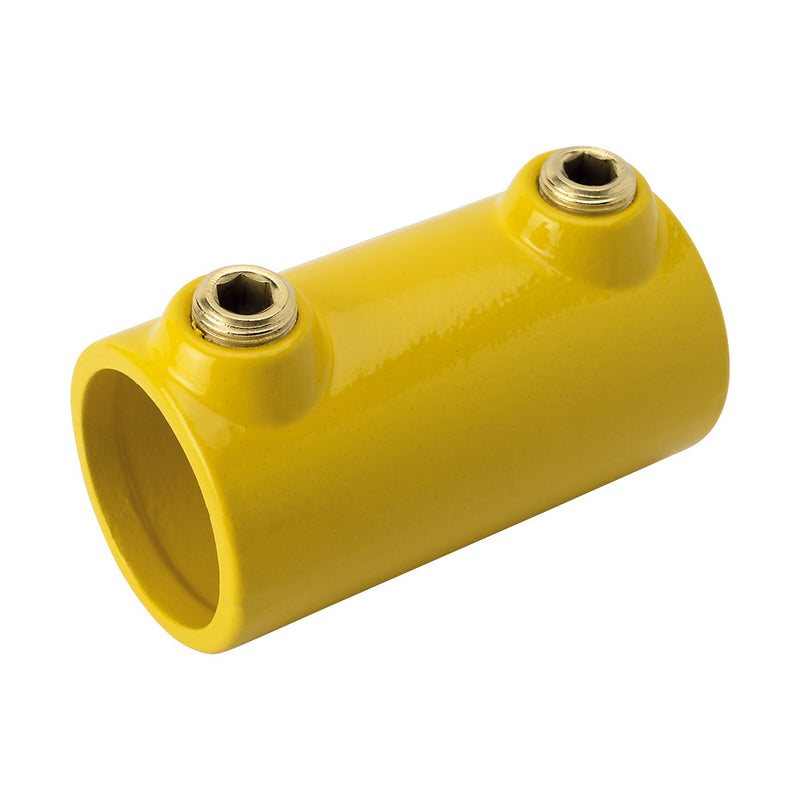 Y149C Straight Joint Key Clamp To Suit 42.4mm Tube Yellow