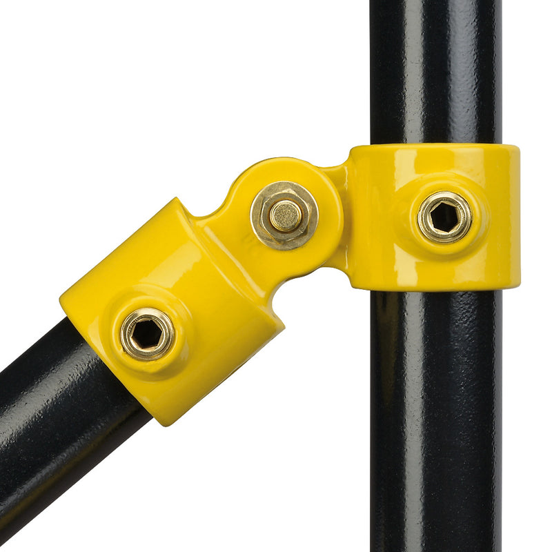 Y173C Single Swivel Socket Key Clamp To Suit 42.4mm Tube Yellow