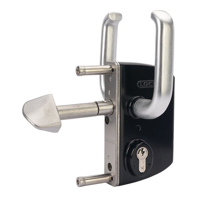 Locinox LSKZ U2 Sliding Gate Lock To Suit 60mm Box Section Black