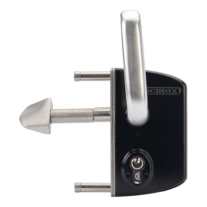 Locinox LSKZ U2 Sliding Gate Lock To Suit 60mm Box Section Black