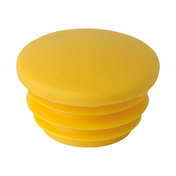 Plastic Cap To Suit 33.7mm Outside Diameter Tube Yellow