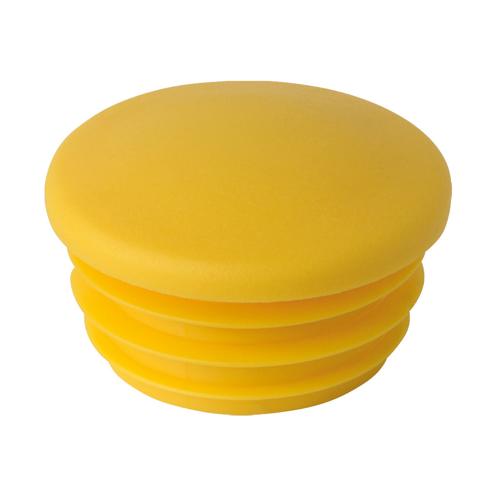 Plastic Cap To Suit 42.4mm Outside Diameter Tube Yellow