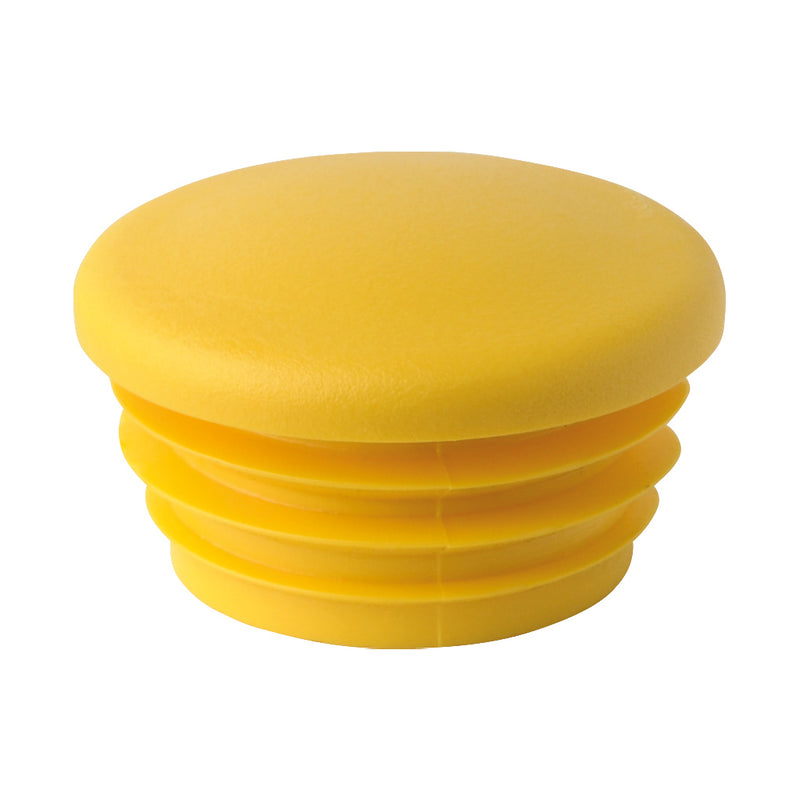 Plastic Cap To Suit 48.3mm Outside Diameter Tube Yellow