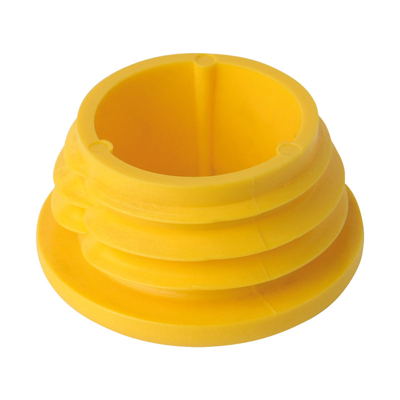 Plastic Cap To Suit 48.3mm Outside Diameter Tube Yellow