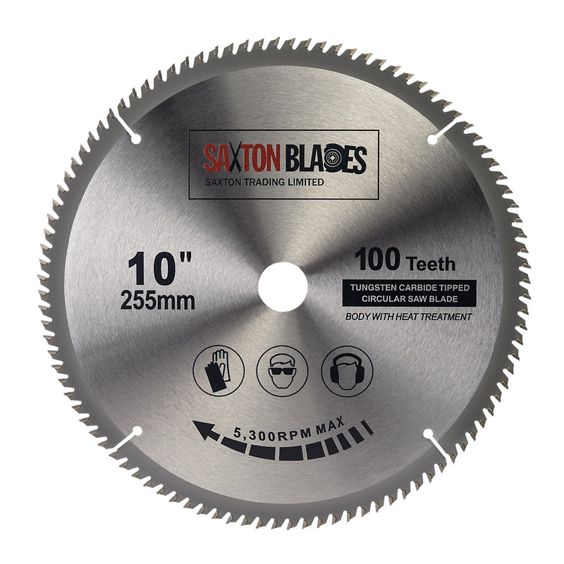 TCT Circular Saw Blade 255mm x 100T x 25.4mm Bore