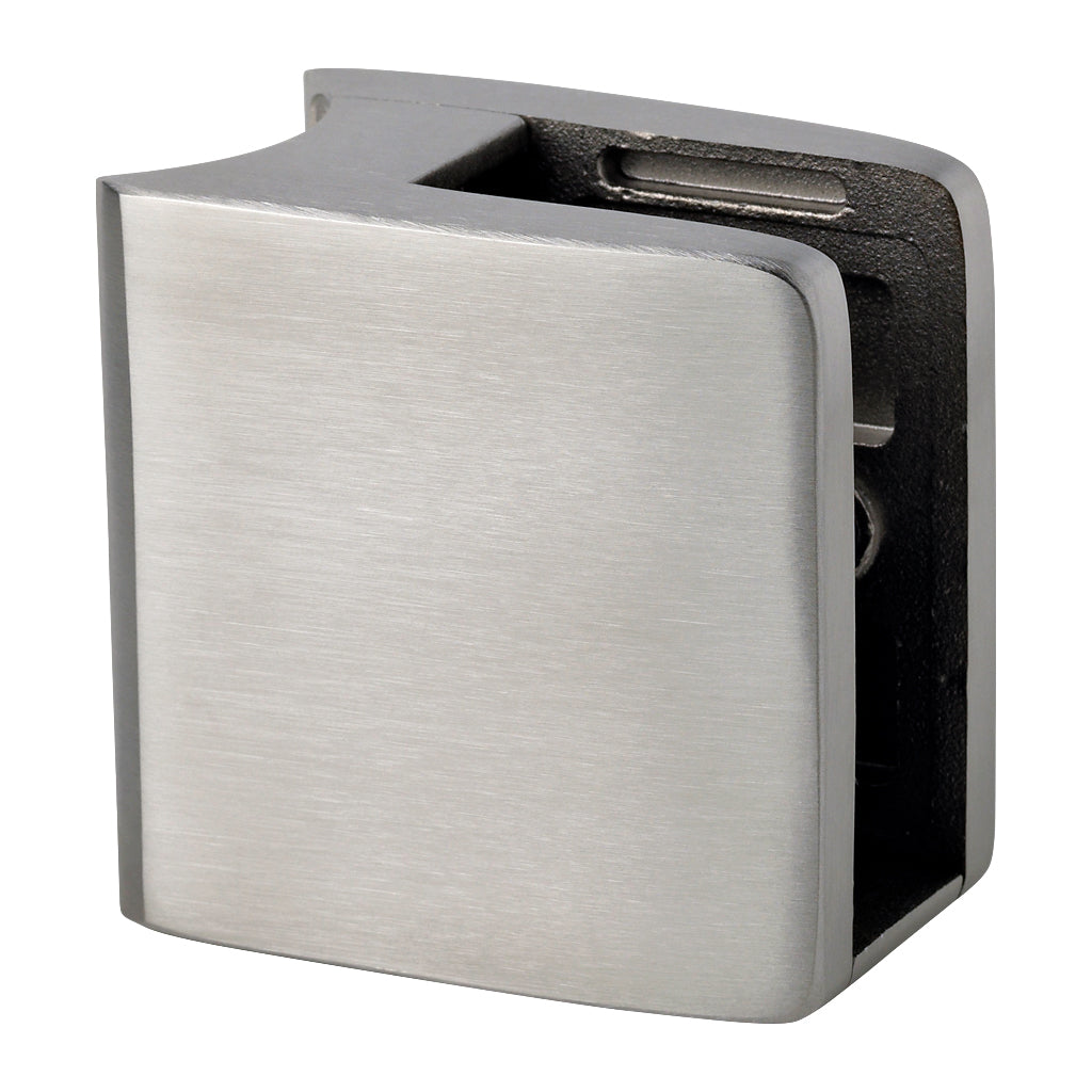 316 Stainless Steel Large Square Glass Clamp For 42.4mm Tube To Suit 17.52 - 21.52mm