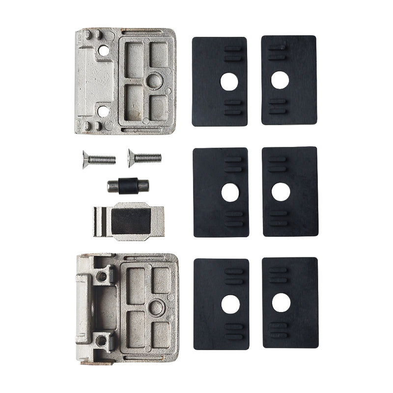 316 Stainless Steel Large Square Glass Clamp For 42.4mm Tube To Suit 12.76 - 16.76mm