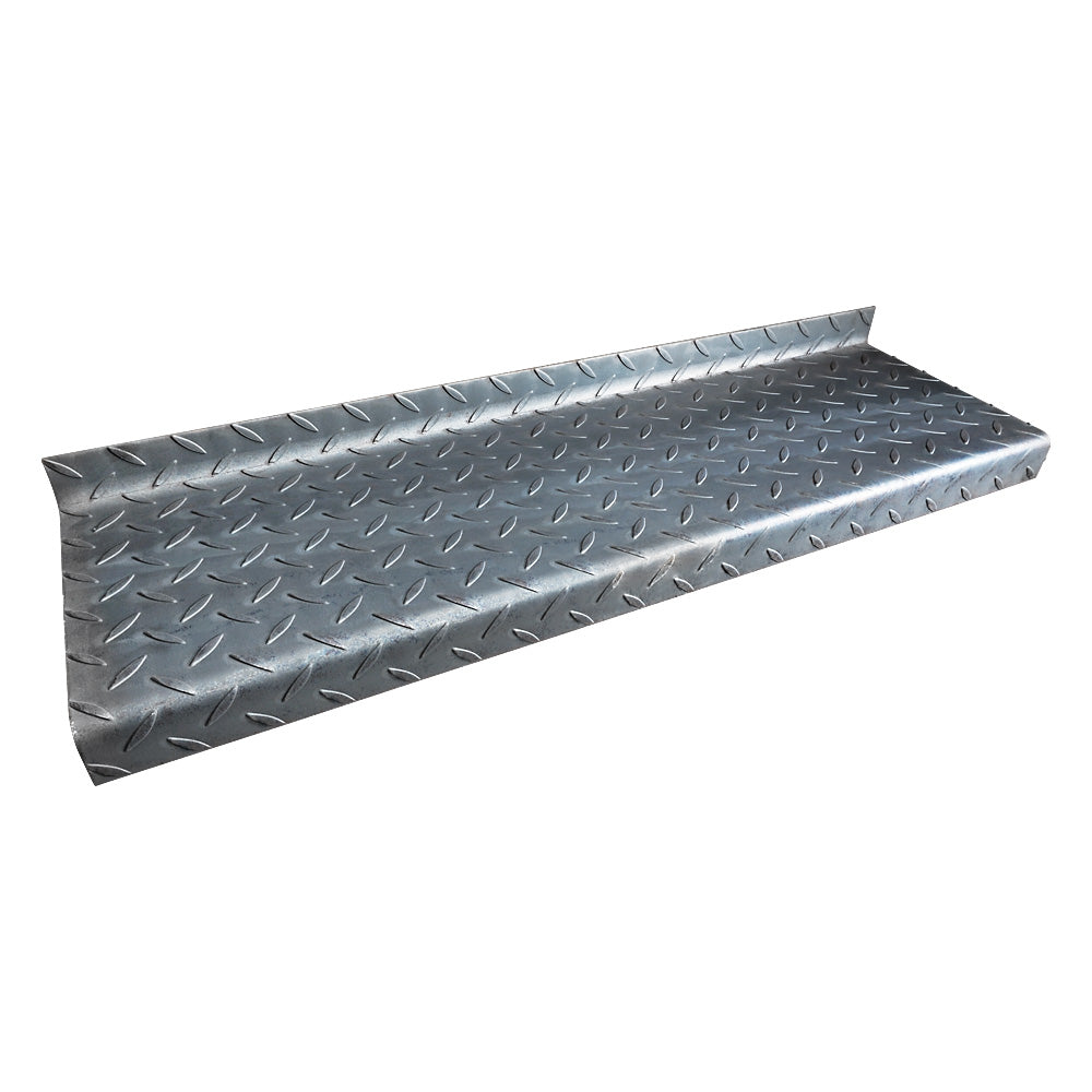 Durbar Steel Stair Tread 900 x 265 x 4.5mm 50mm Turn Up/Down