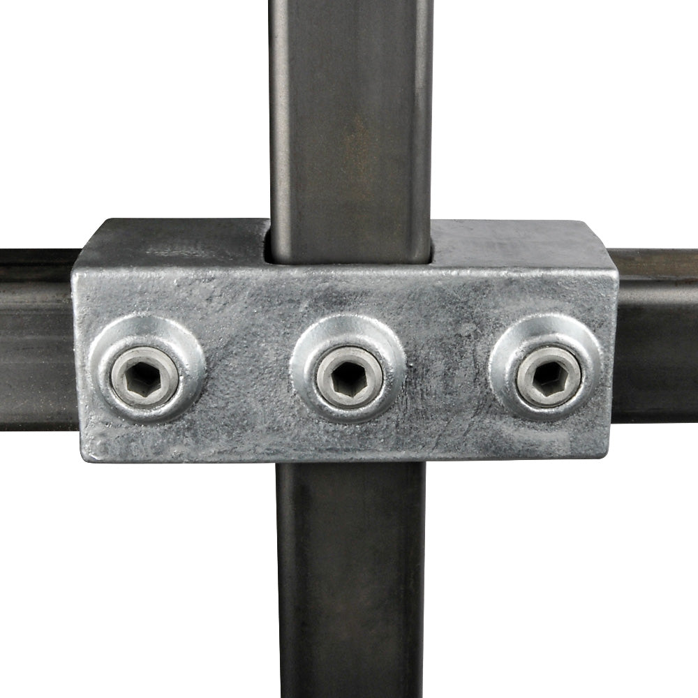 Four Way Cross Square Key Clamp For 25mm Box Section