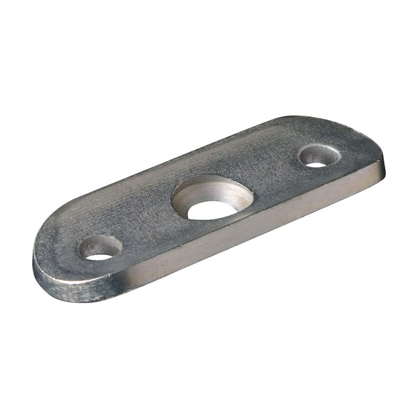 HS142 Handrail Support Plate For To Suit 42.4mm Mild Steel Zinc Finish