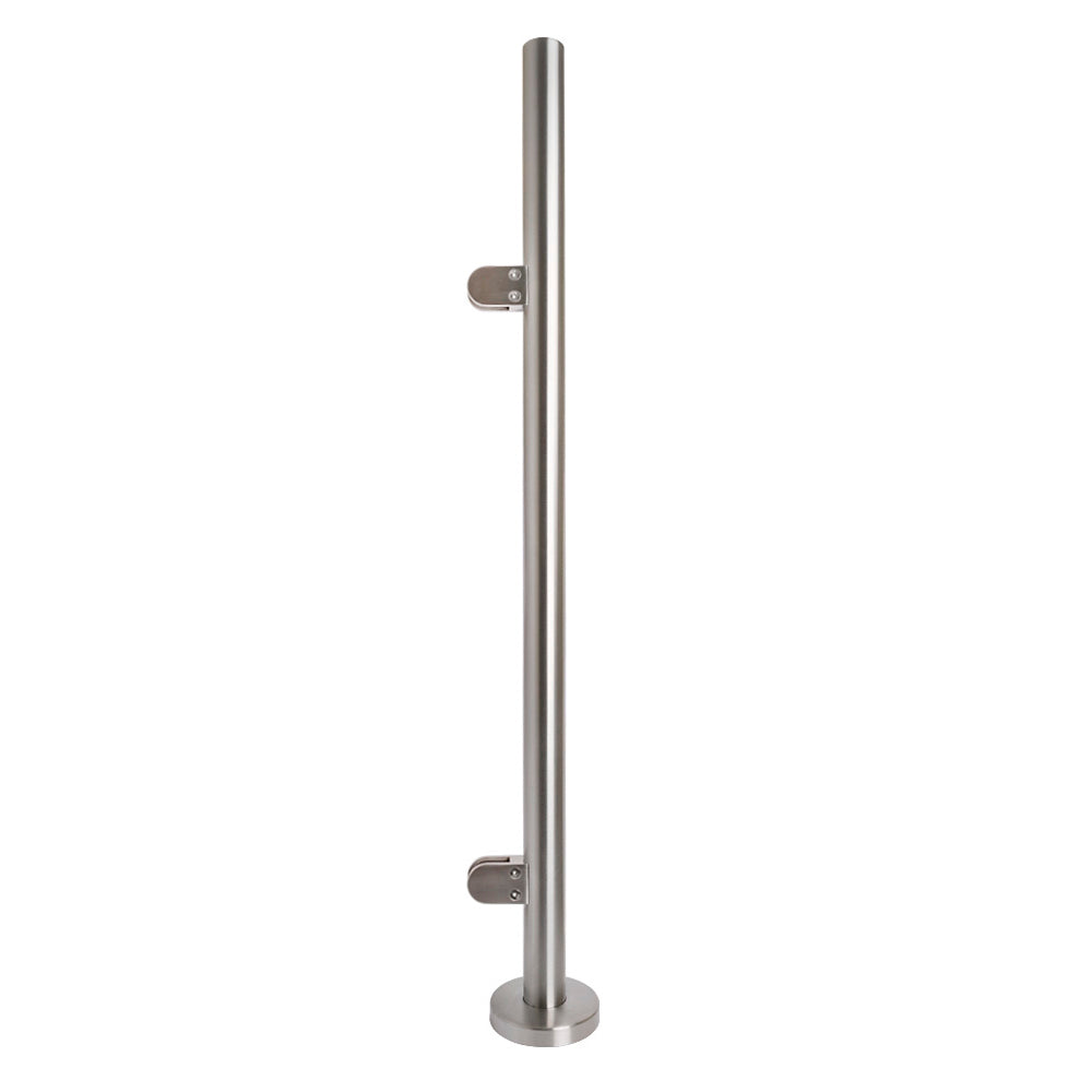 316 Stainless Steel Glass Balustrade End Post 48.3mm End Capped