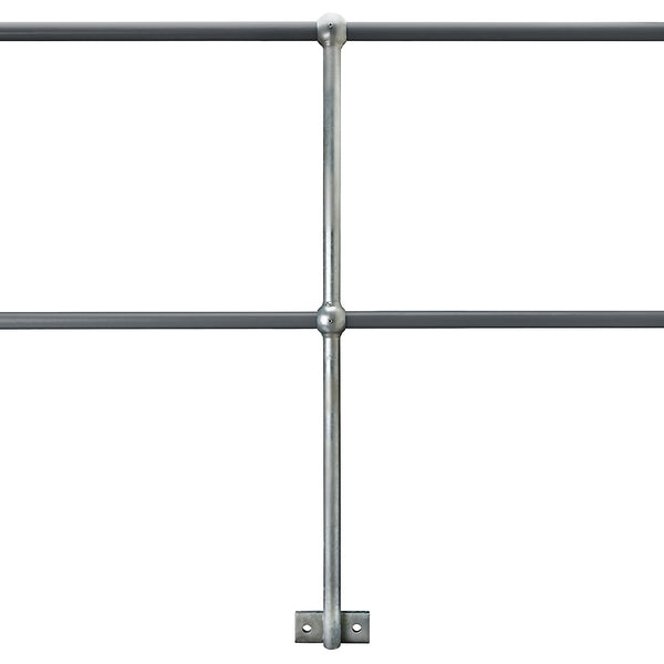 Side Palm Handrail Standard Galvanised To Suit 34mm Tube 500mm centres