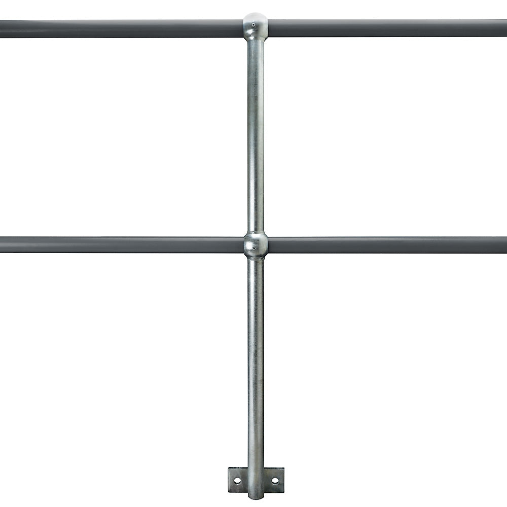 Side Palm Handrail Standard Galvanised To Suit 42.4mm Tube 500mm Centres